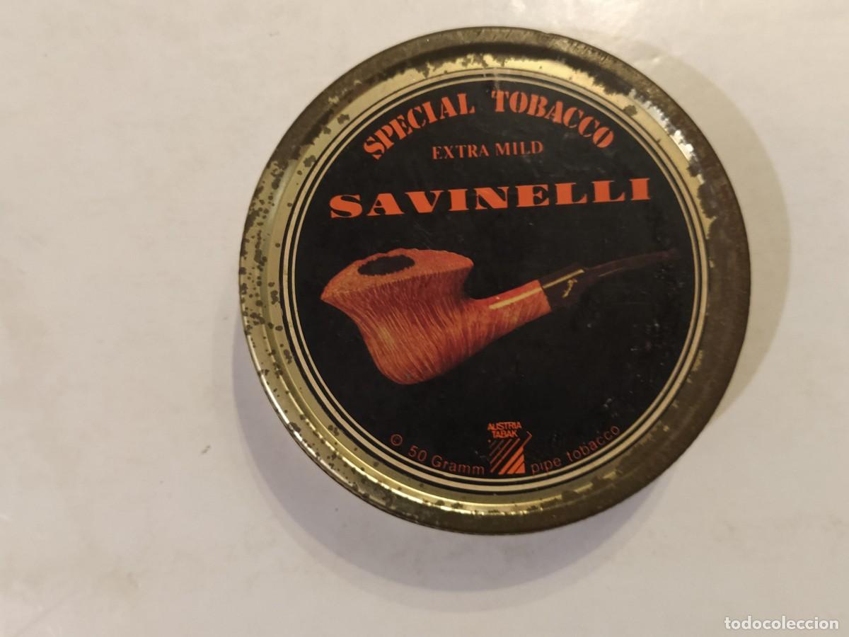 Cajas y cajitas met&aacute;licas: SPECCIAL TOBACCO EXTRA MILD SAVINELLI - TABACO PIPAS DE FUMAR - CAJA ANTIGUA DE METAL -VER FOTOS