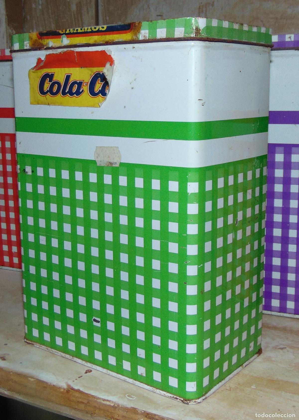 Cajas y cajitas met&aacute;licas: CAJA VINTAGE COLA-CAO ORIGINAL A&Ntilde;OS 60-70, 22,2x15CM