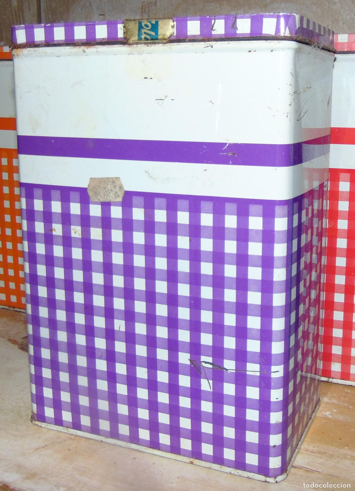 Cajas y cajitas met&aacute;licas: CAJA VINTAGE ORIGINAL A&Ntilde;OS 60-70, 22,2x15CM