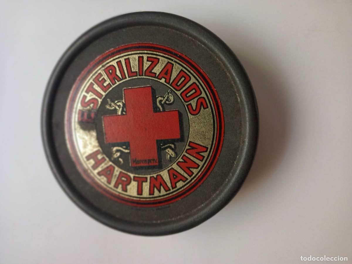 Cajas y cajitas met&aacute;licas: ANTIGUA CAJA METALICA DE ESTERILIZADOS HARTMANN