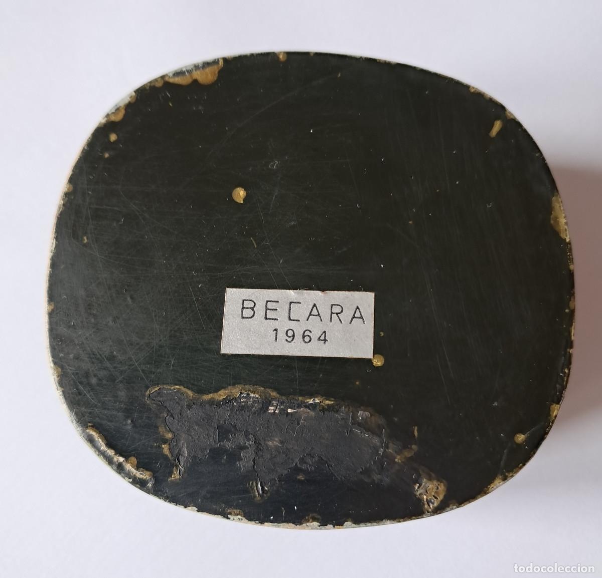 Cajas y cajitas met&aacute;licas: Caja pintada de Becara 1964. - Foto 3