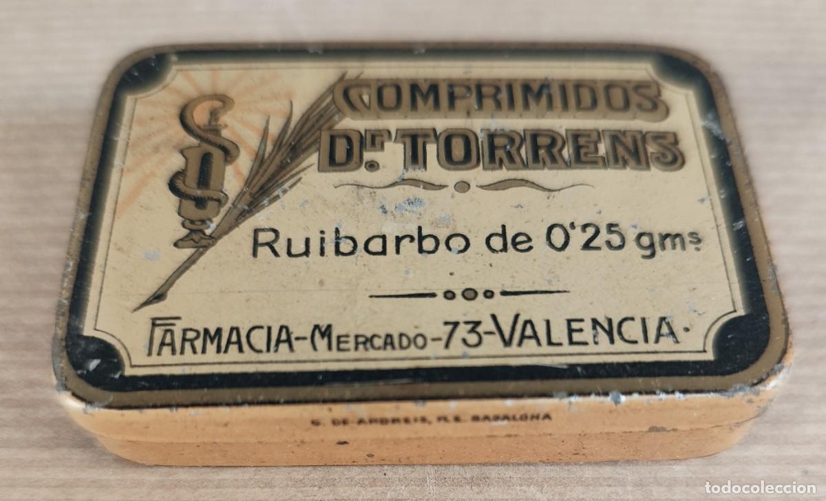 Cajas y cajitas met&aacute;licas: Caja met&aacute;lica &ldquo;Comprimidos de Torrens &ndash; Ruibarbo de 0&rsquo;25 gms