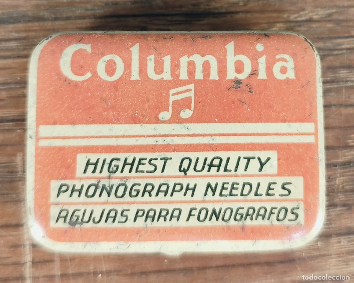 Cajas y cajitas met&aacute;licas: Caja met&aacute;lica Columbia &ndash; Agujas para Fon&oacute;grafos