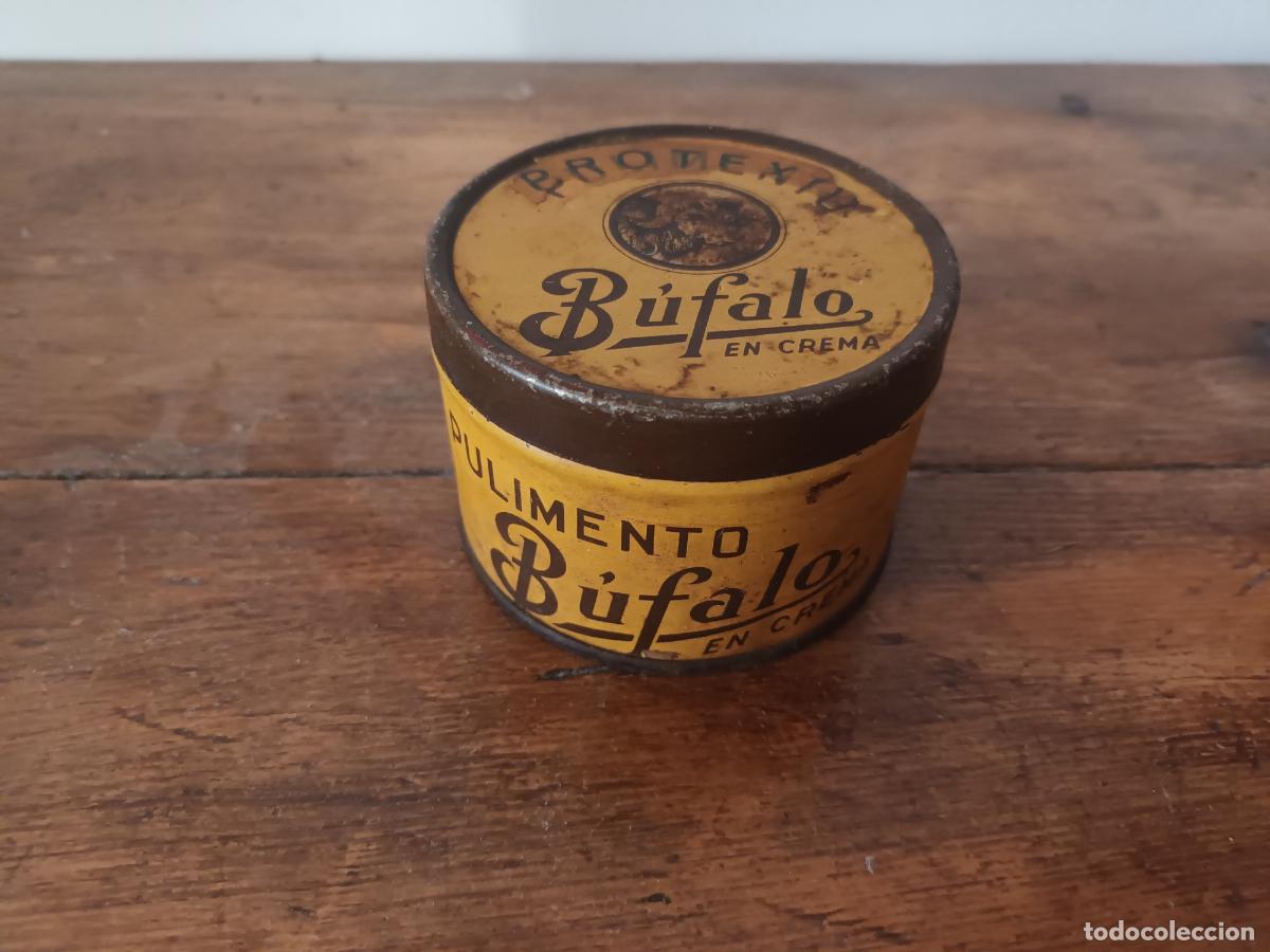 Cajas y cajitas met&aacute;licas: CAJA PULIMENTO BUFALO EN CREMA. SAN ADRIAN DE BESOS. TIPO BETUN