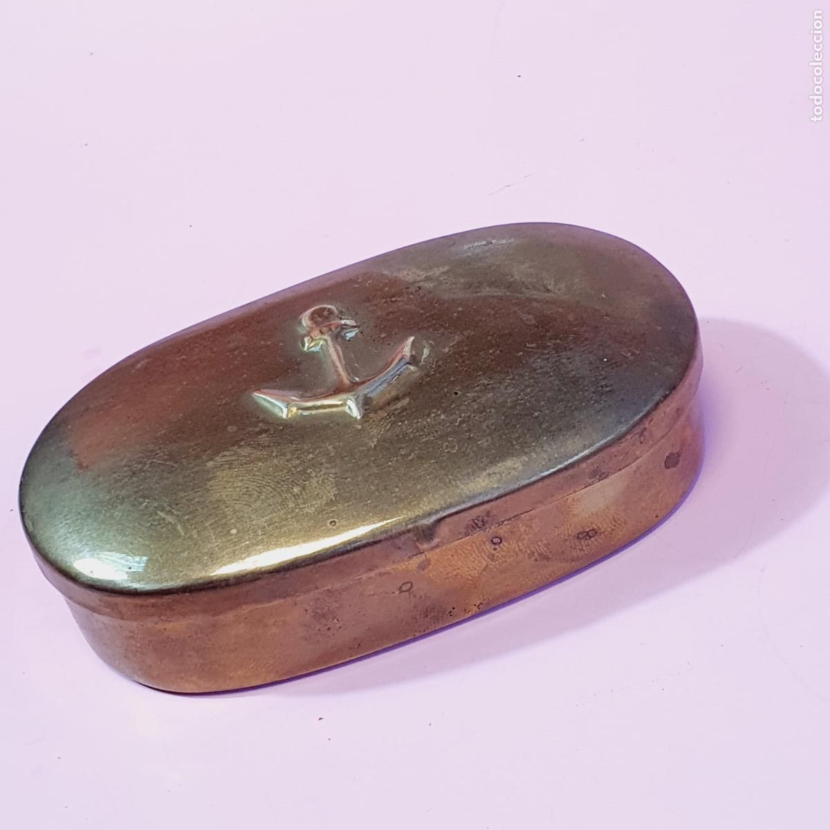 Cajas y cajitas met&aacute;licas: CAJA-MET&Aacute;LICA-TEM&Aacute;TICA-MARINA-BRONCE-VER FOTOGRAF&Iacute;AS-CLECCIONINISTAS-S&Oacute;LO NECESITA LIMPIEZA.