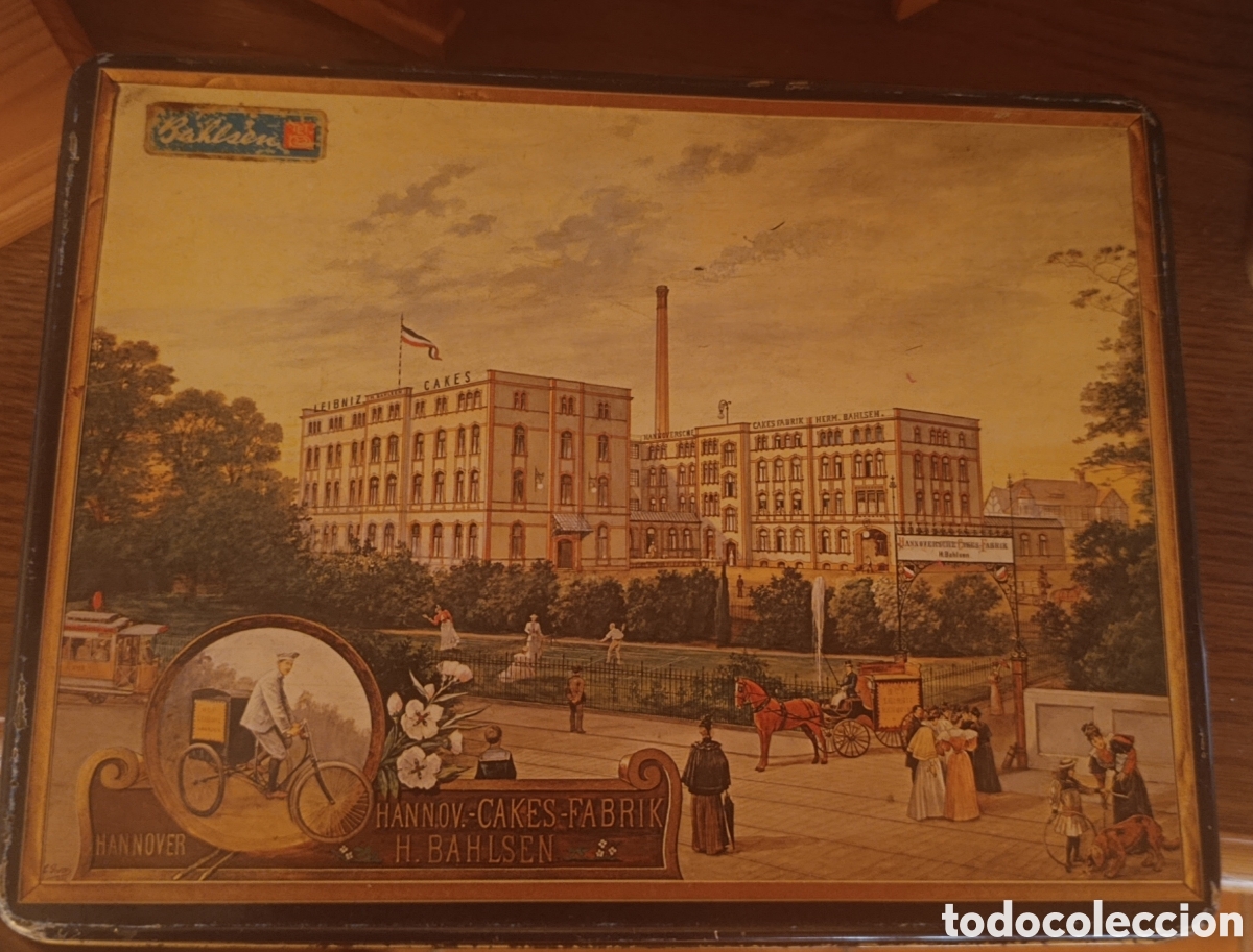Cajas y cajitas met&aacute;licas: Antigua caja de lata de galletas Bahlsen Hannover &ndash; Edici&oacute;n &rdquo;Nostalgie&rdquo; &ndash; Metal vintage