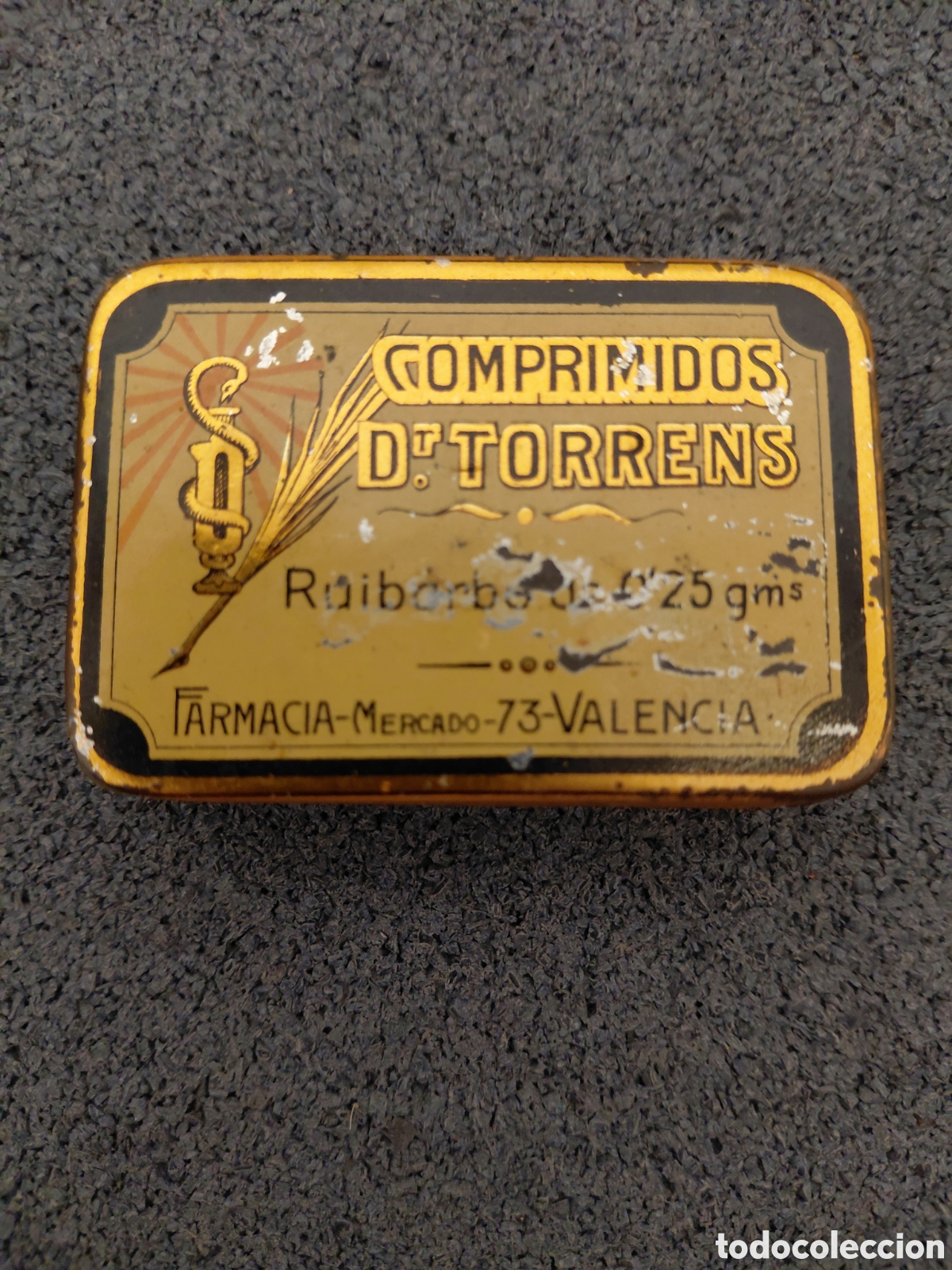 Cajas y cajitas met&aacute;licas: Caja met&aacute;lica comprimidos Doctor Torrens Valencia