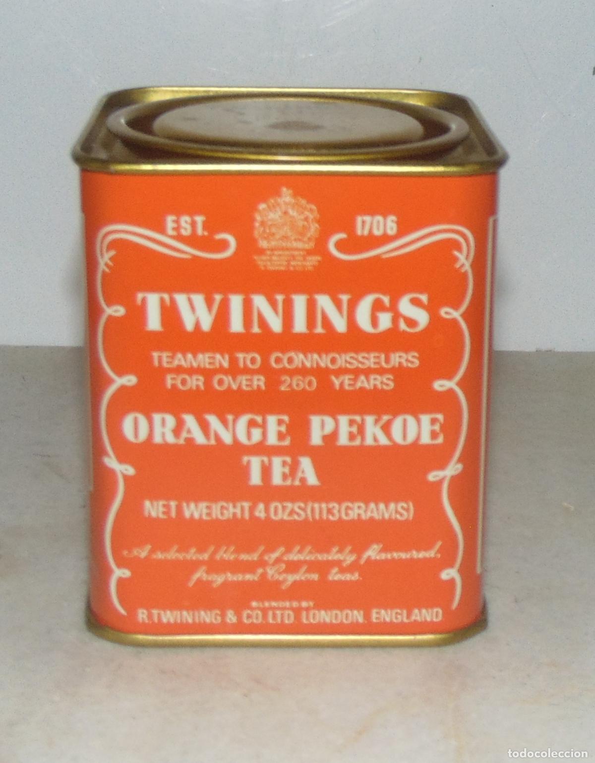 Cajas y cajitas met&aacute;licas: LATA INGLESA DE TEA, COMO NUEVA, 8CM DE DIAMETRO Y 9,4CM DE ALTURA