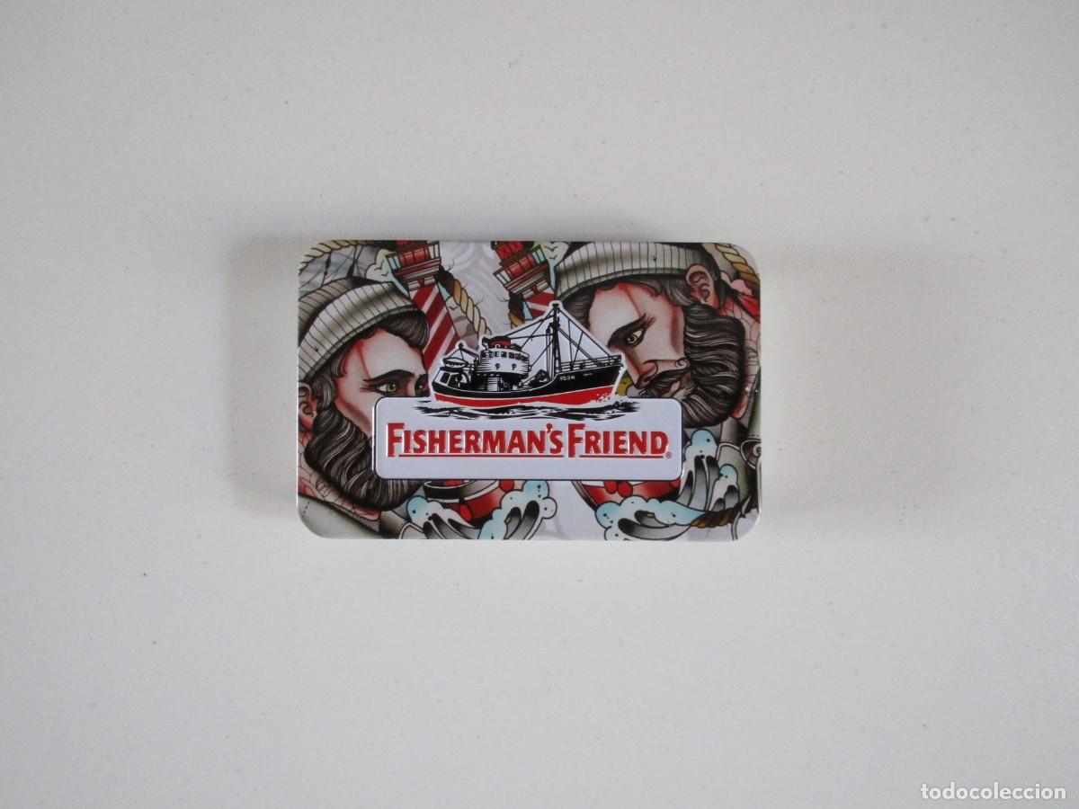 Cajas y cajitas met&aacute;licas: FISHERMANS FRIEND - CAJA CON PUBLICIDAD - ESTADO IMPECABLE - NUNCA USADA - FISHERMAN&acute;S