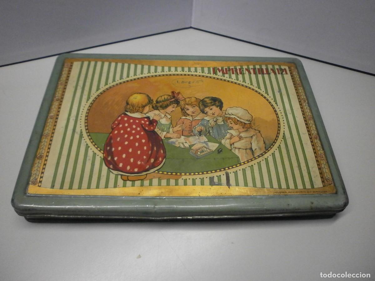 Cajas y cajitas met&aacute;licas: caja lata imprentilla 121 - Foto 1