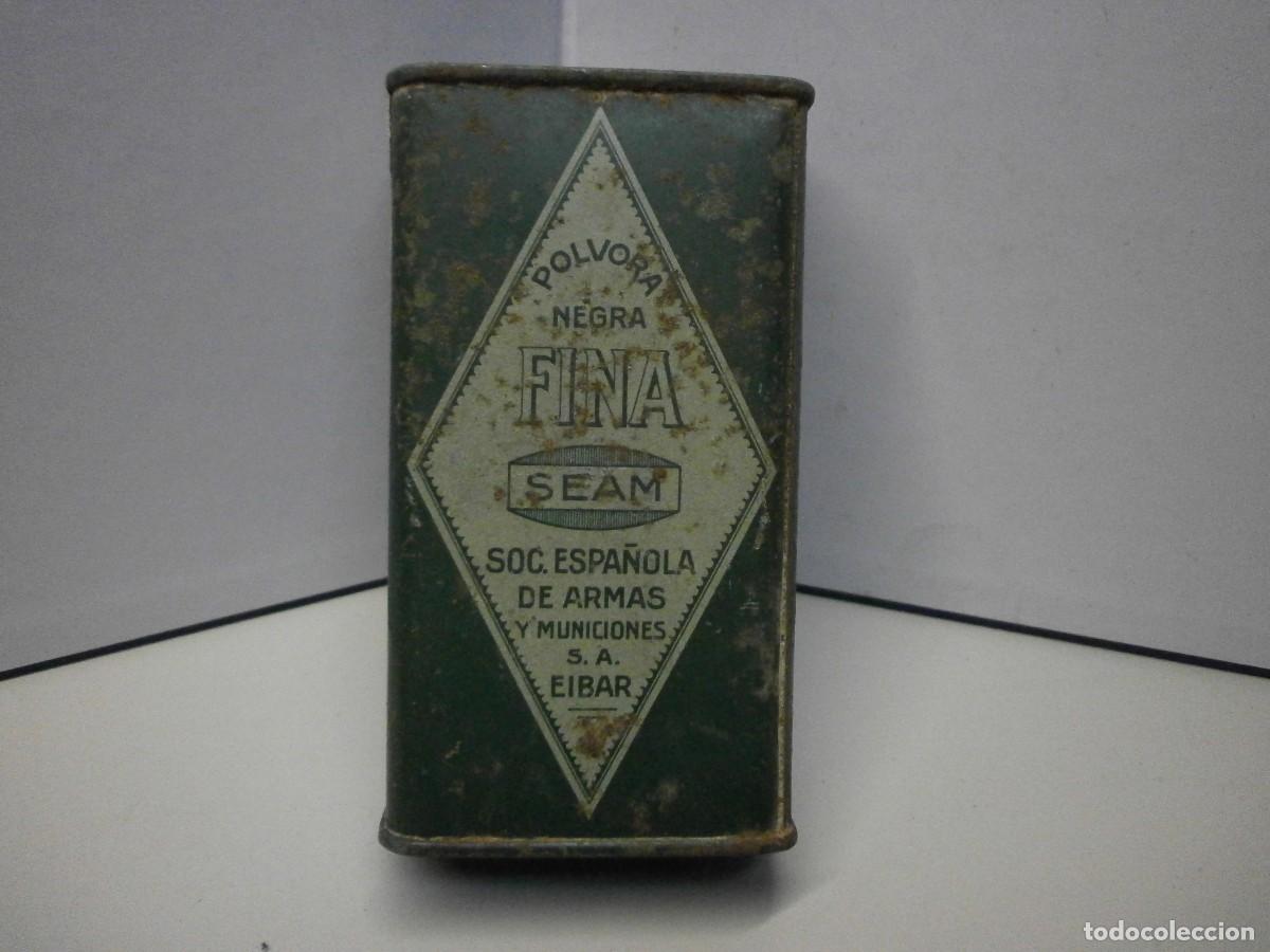 Cajas y cajitas met&aacute;licas: caja lata vacia polvora seam eibar