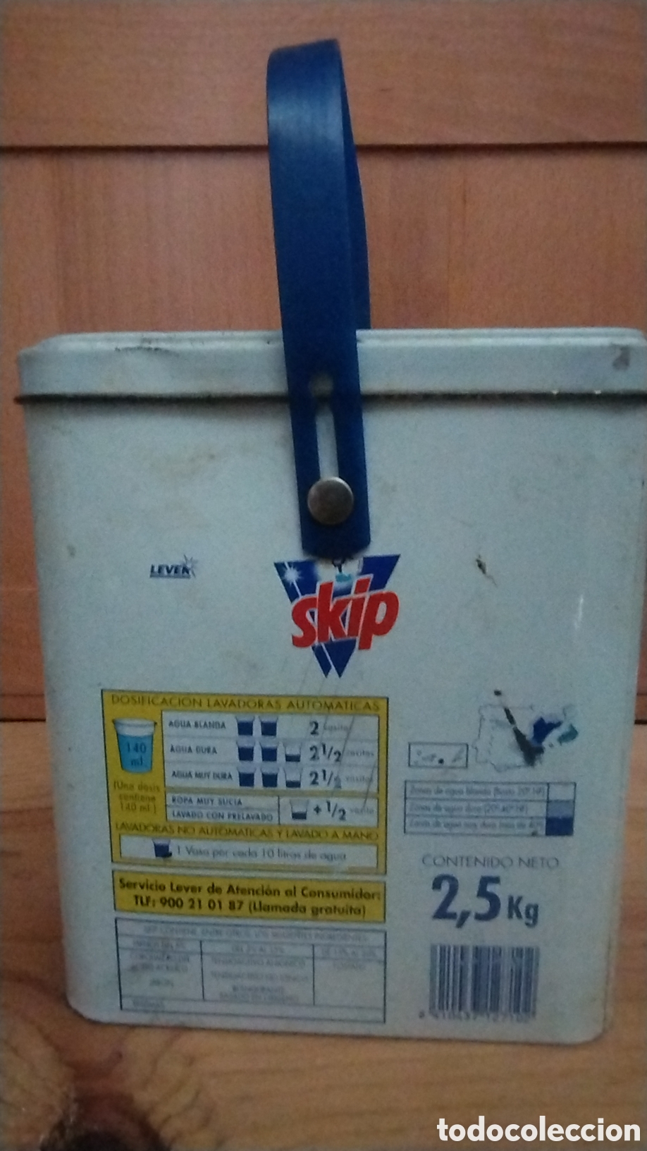 Cajas y cajitas met&aacute;licas: Skip lata vac&iacute;a de detergente - Foto 2