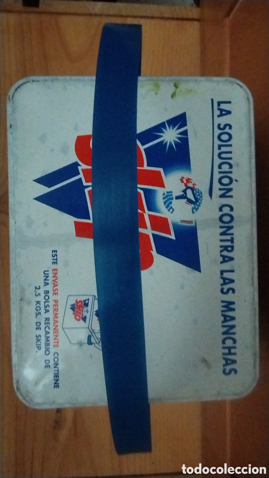 Cajas y cajitas met&aacute;licas: Skip lata vac&iacute;a de detergente - Foto 5