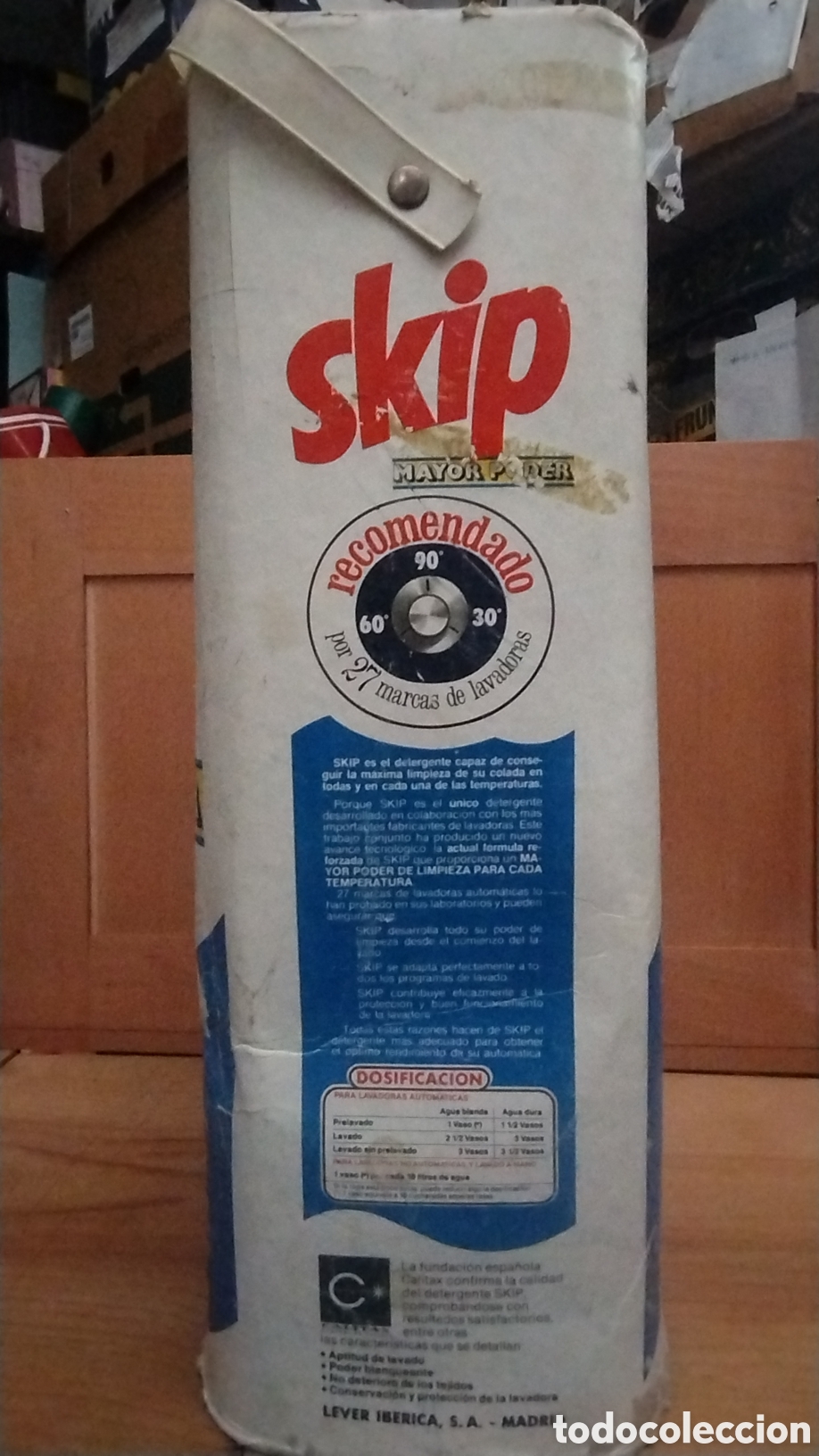 Cajas y cajitas met&aacute;licas: Skip caja de detergente vacia - Foto 4