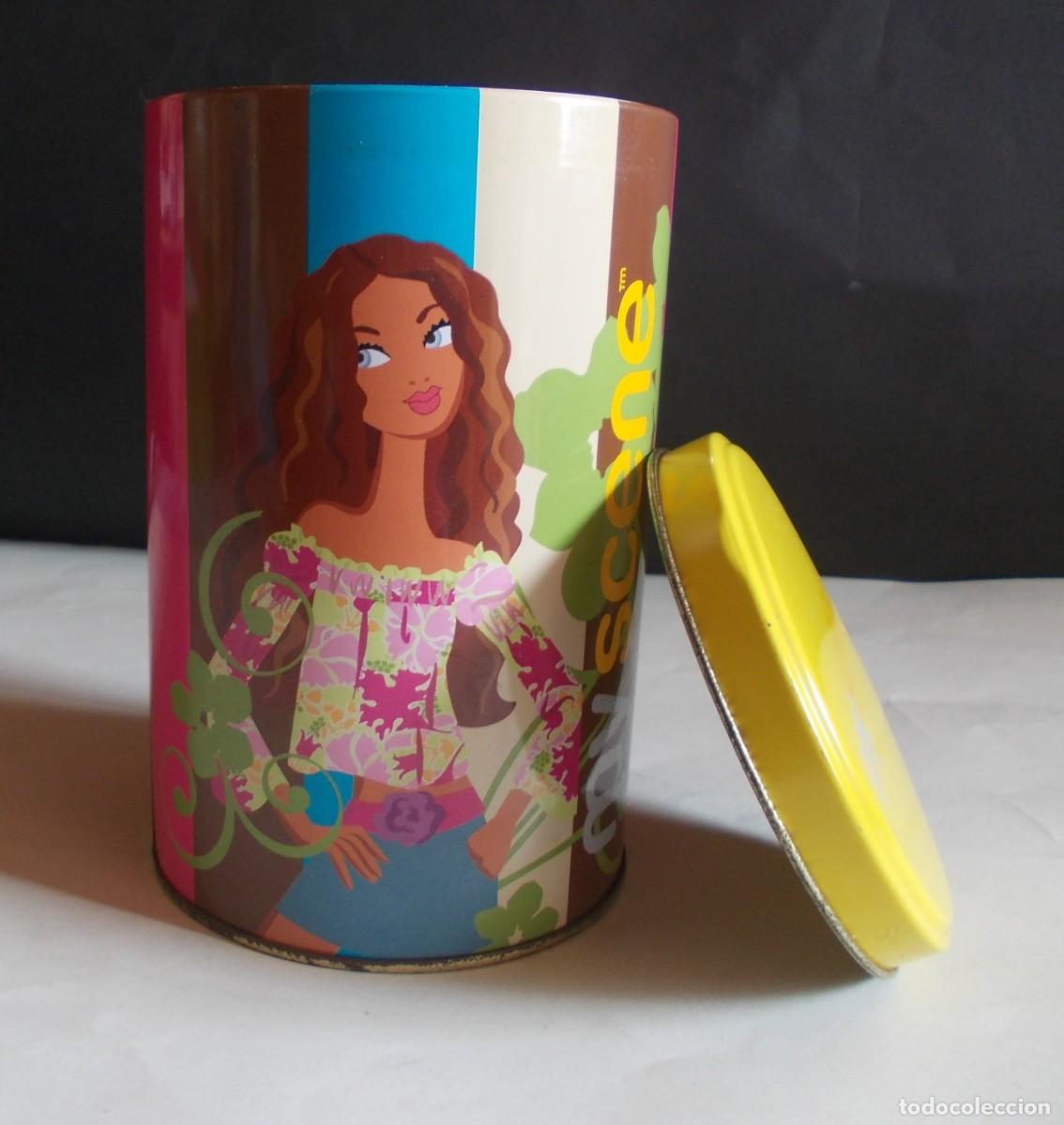 Caixas e caixinhas met&aacute;licas: Caja metalica My Scene Westley Mattel lata colonia perfume vacia estuche 100ml mu&ntilde;eca Madison