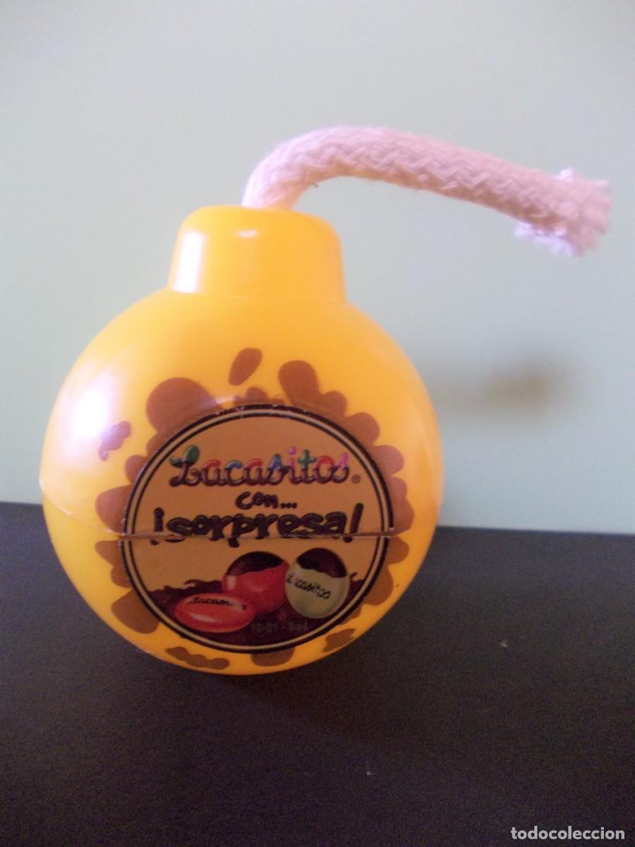 Caixas e caixinhas met&aacute;licas: caja forma Bola Lacasitos Sonrics Lacasa bomba vintage Espa&ntilde;a chocolate a&ntilde;os 90