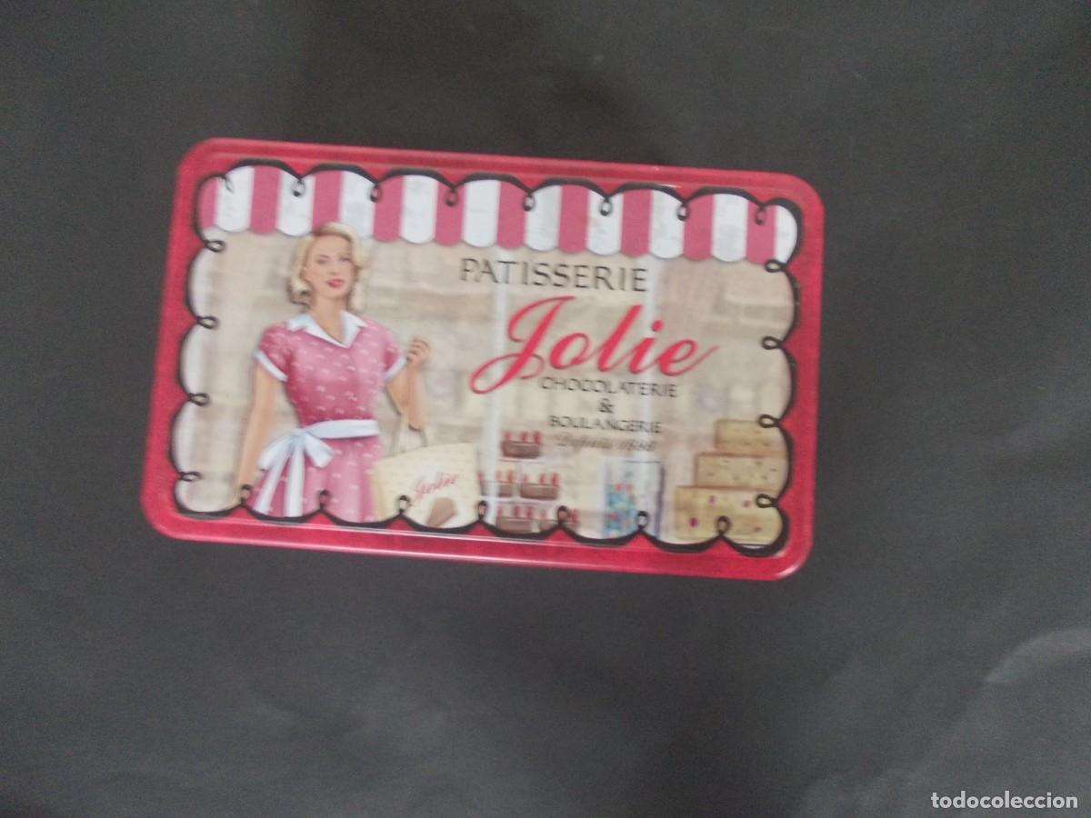 Boxes and metal boxes: Caja Chapa Lata Metal Patisserie Jolie Chocolaterie Boulangerie La Bolata Rectangular Francesa PinUp