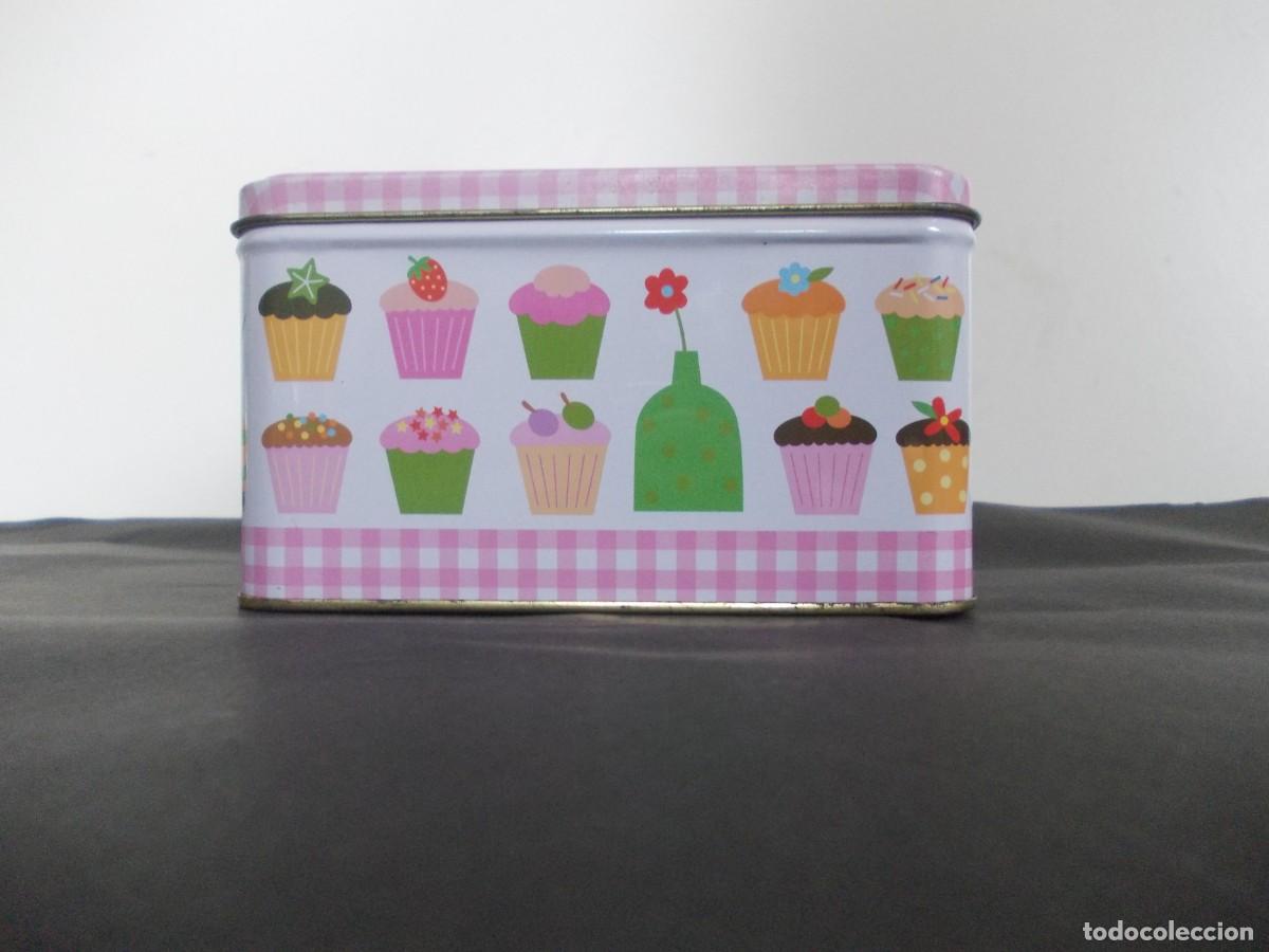 Blechdosen und Kisten: Caja Chapa Lata Metalica Cupcakes Magdalena Cereza Viaxe Fin De Curso Escola Rosalia De Castro Vigo