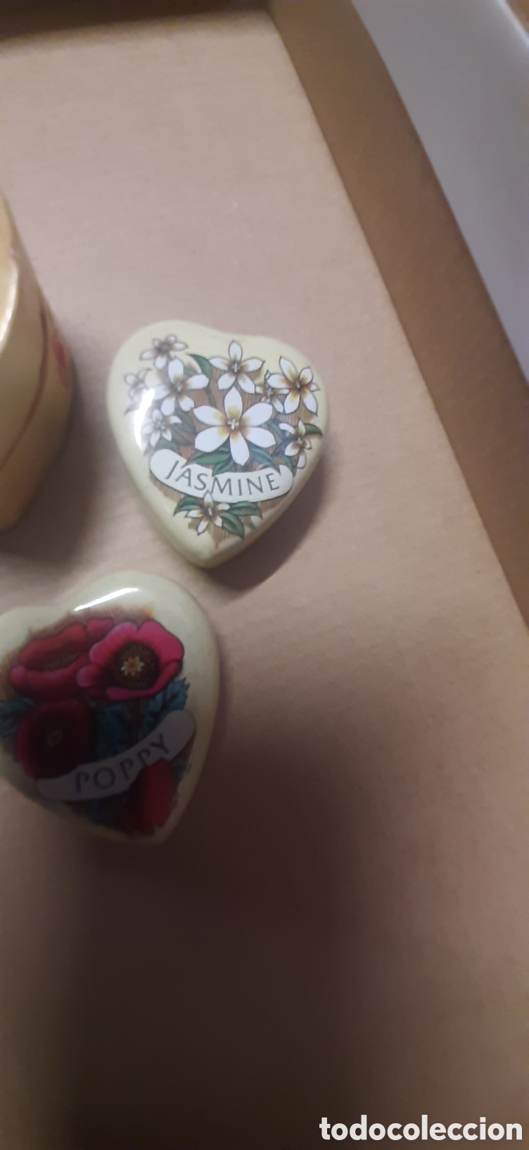 Cajas y cajitas met&aacute;licas: 3 cajitas metal forma coraz&oacute;n - Foto 3