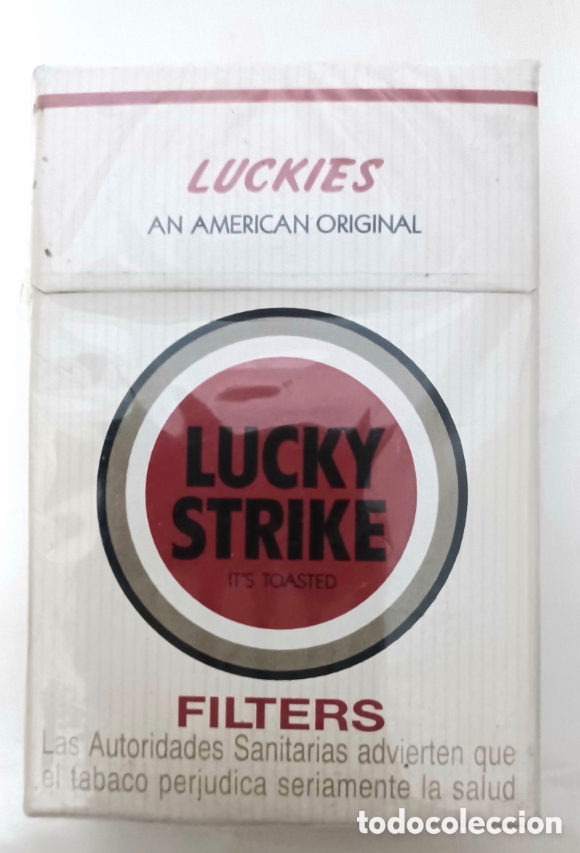 Cajas y cajitas met&aacute;licas: Paquete de tabaco Lucky Stryke
