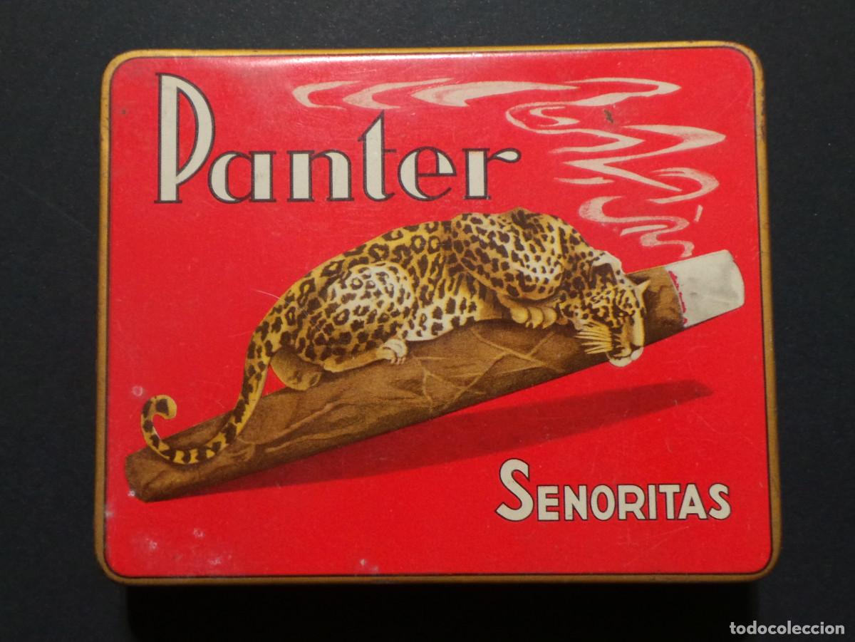 Caixas e caixinhas met&aacute;licas: LATA DE CIGARRILLOS O PURITOS PANTER, VARIEDAD SE&Ntilde;ORITAS, D&Eacute;CADAS DE 1960 Y 1970.