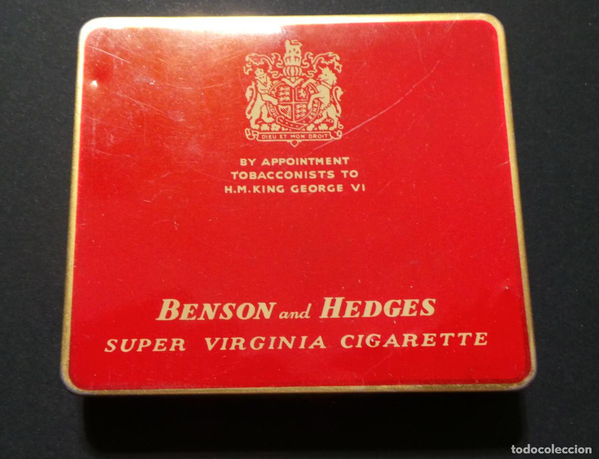 Caixas e caixinhas met&aacute;licas: CAJA MET&Aacute;LICA CIGARRILLOS BENSON AND HEDGES EDICI&Oacute;N SUPER VIRGINIA CIGARETTE, FABRICACI&Oacute;N BRIT&Aacute;NICA