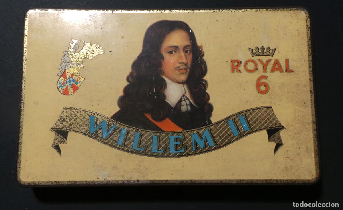 Caixas e caixinhas met&aacute;licas: LATA WILLEM II ROYAL 6 VINTAGE. EXCELENTE LITOGRAF&Iacute;A DE COLECCI&Oacute;N.