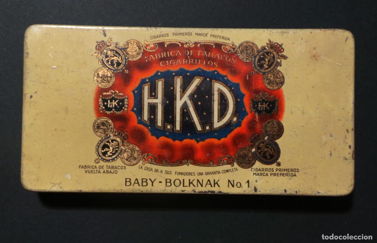 Cajas y cajitas met&aacute;licas: LATA H.K.D. BABY-BOLKNAK N&ordm;1 (C.1920). LITOGRAF&Iacute;A EN ESPA&Ntilde;OL.