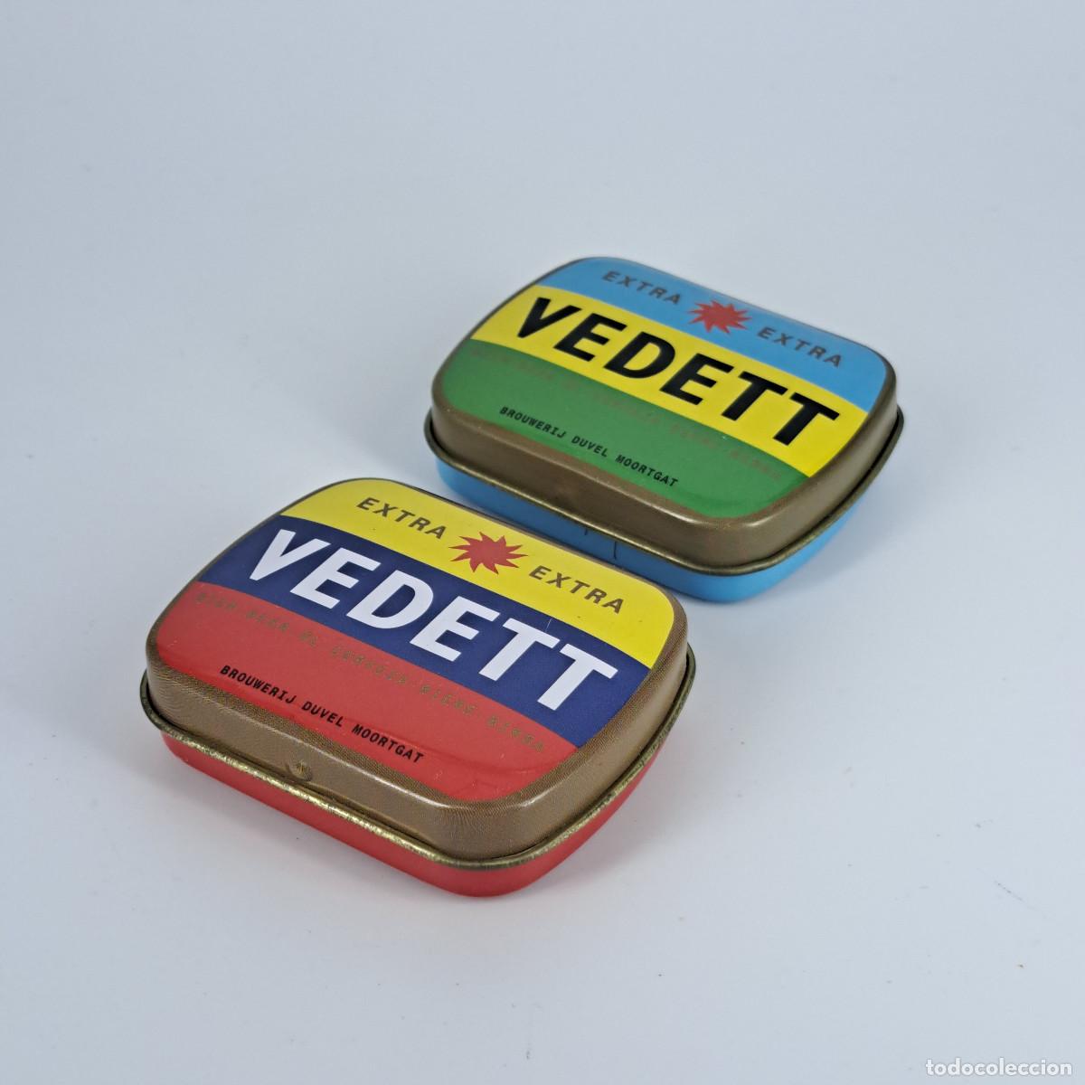 Cajas y cajitas met&aacute;licas: Cajitas met&aacute;licas cerveza Vedett - B&eacute;lgica