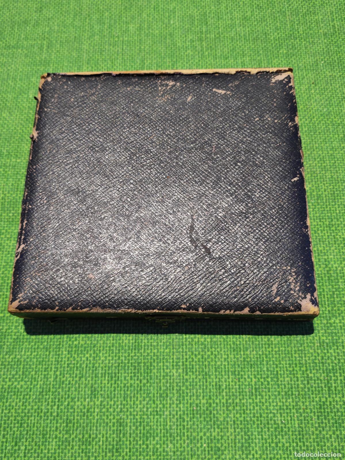 Cajas y cajitas met&aacute;licas: Estuche de presentaci&oacute;n de &eacute;poca para un juego de 6 cucharillas (de t&eacute; o caf&eacute;),