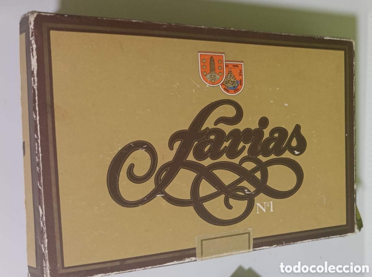 Caixas e caixinhas met&aacute;licas: FARIAS PUROS caja cart&oacute;n Far&iacute;as n&uacute;mero 1