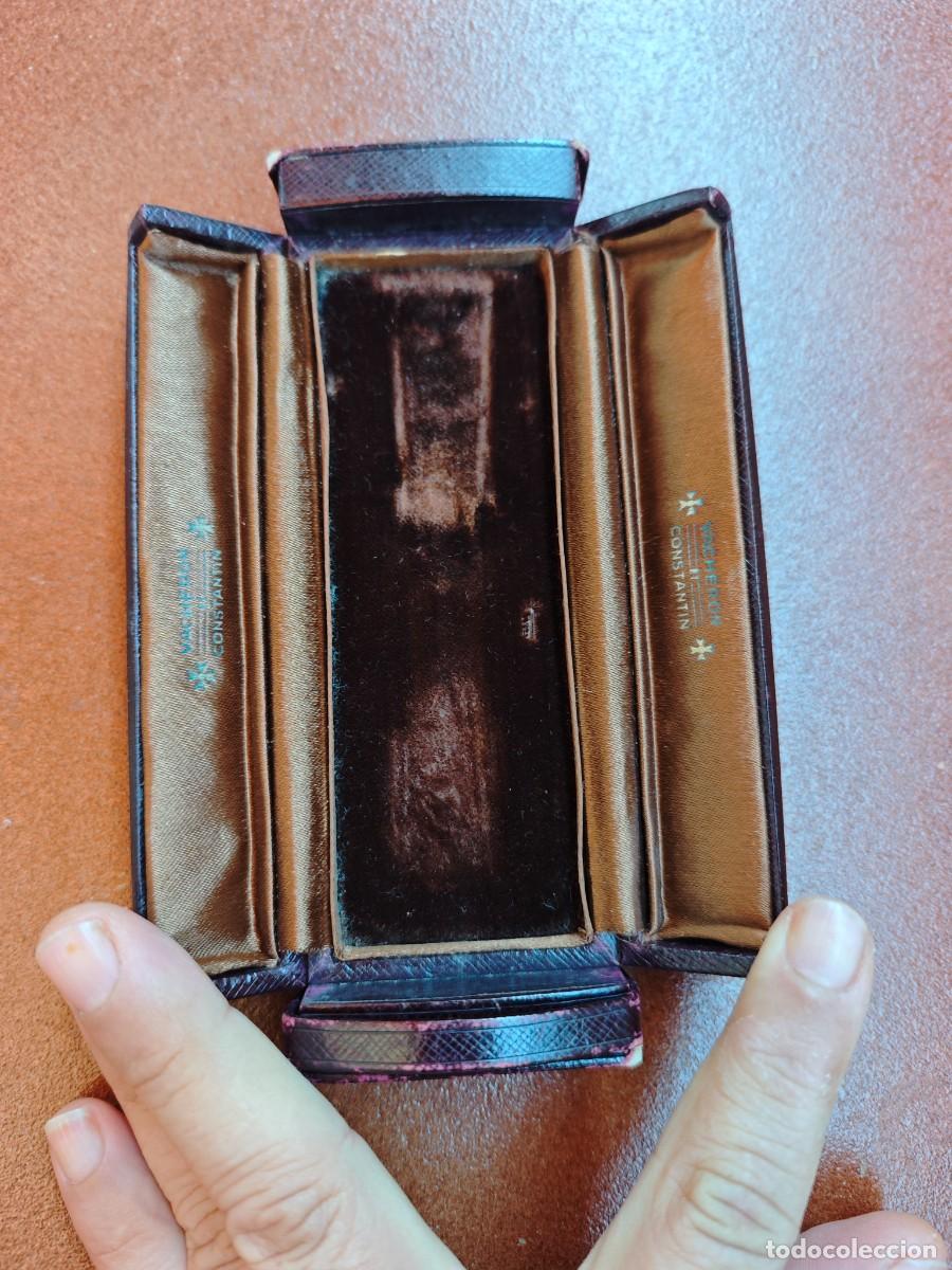 Bo&icirc;tes et petites bo&icirc;tes m&eacute;talliques: Vacheron Constantin Vintage Watch Box - Caja Tr&iacute;ptico Original A&ntilde;os 50