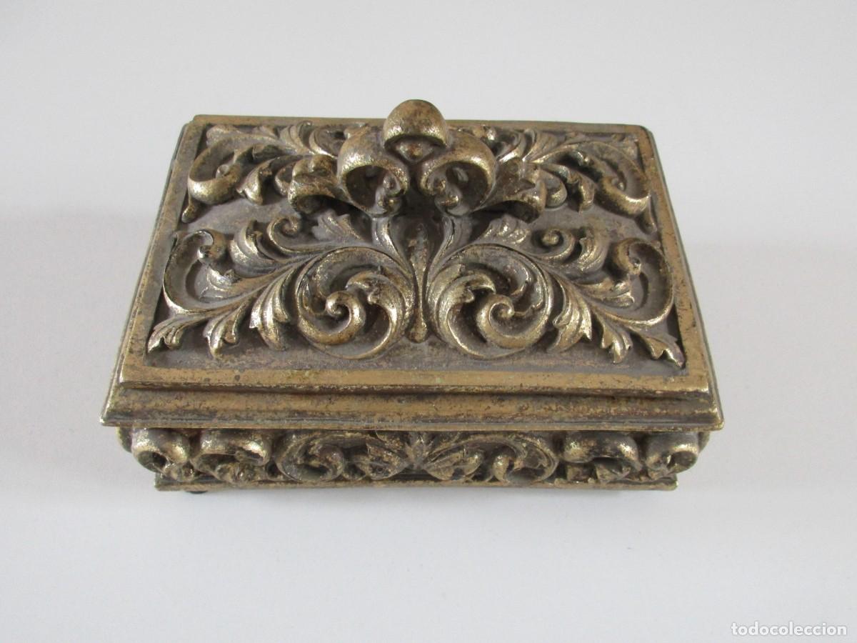 Caixas e caixinhas met&aacute;licas: CAJA O JOYERO ESTILO VICTORIANO COLOR COBRE