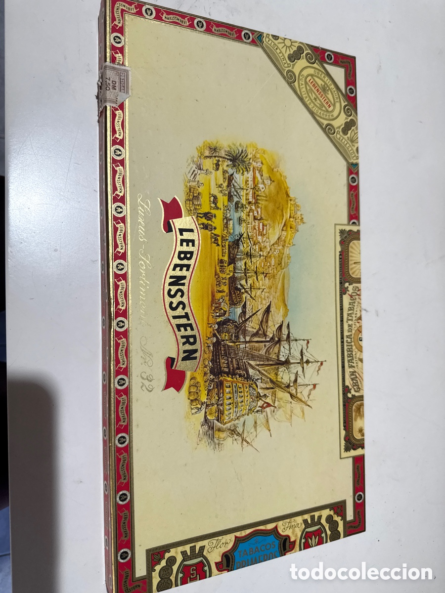 Caixas e caixinhas met&aacute;licas: caja de puros vintage de la marca Lebensstern,
