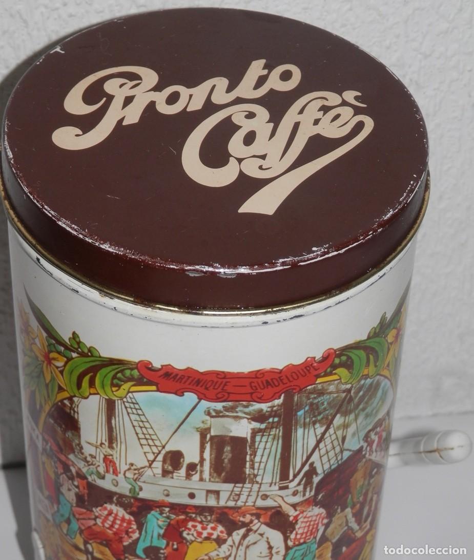Cajas y cajitas met&aacute;licas: LATA VINTAGE DE LOS CAF&Eacute;S PRONTO - Foto 2