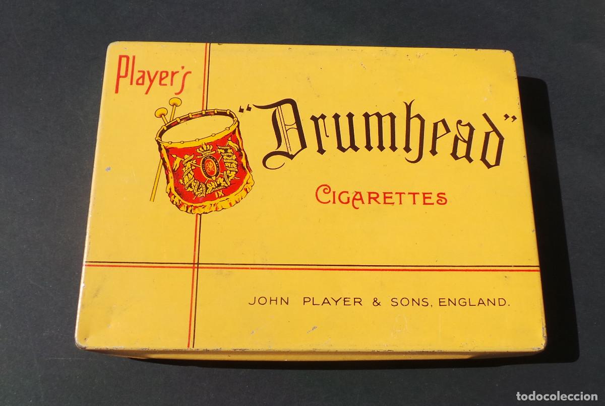 Caixas e caixinhas met&aacute;licas: LATA VINTAGE CIGARRILLOS DRUMHEAD. JOHN PLAYER, INGLATERRA