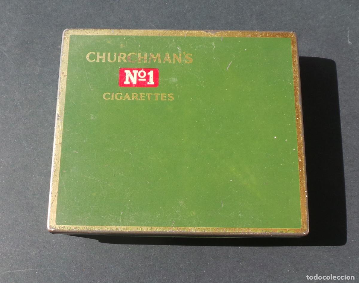 Cajas y cajitas met&aacute;licas: CAJA LATA MET&Aacute;LICA CHURCHMAN'S N&ordm;1. TABACO VINTAGE INGL&Eacute;S, A&Ntilde;OS 40-50.