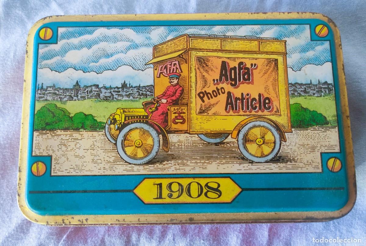 Casse e cassette metalliche: ANTIGUA CAJA METALICA AGFA 1908