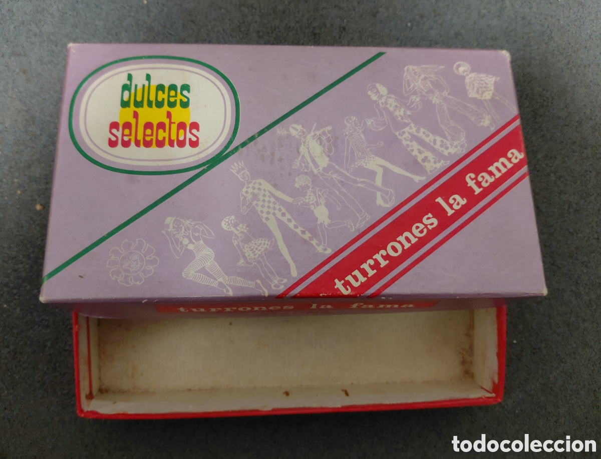 Blechdosen und Kisten: Caja antigua turrones La Fama Jijona. Hijos de Galiana. Rareza