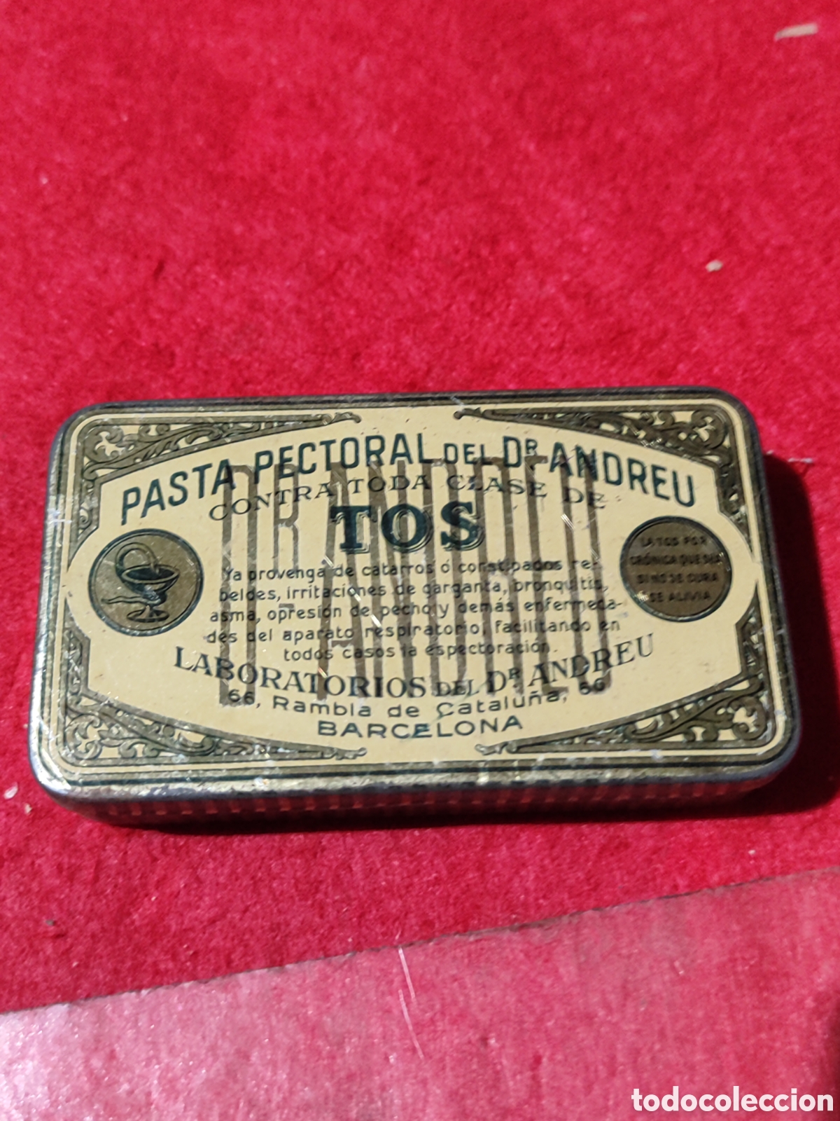Casse e cassette metalliche: Caja farmacia Pasta pectoral del dr. Andreu VACIA