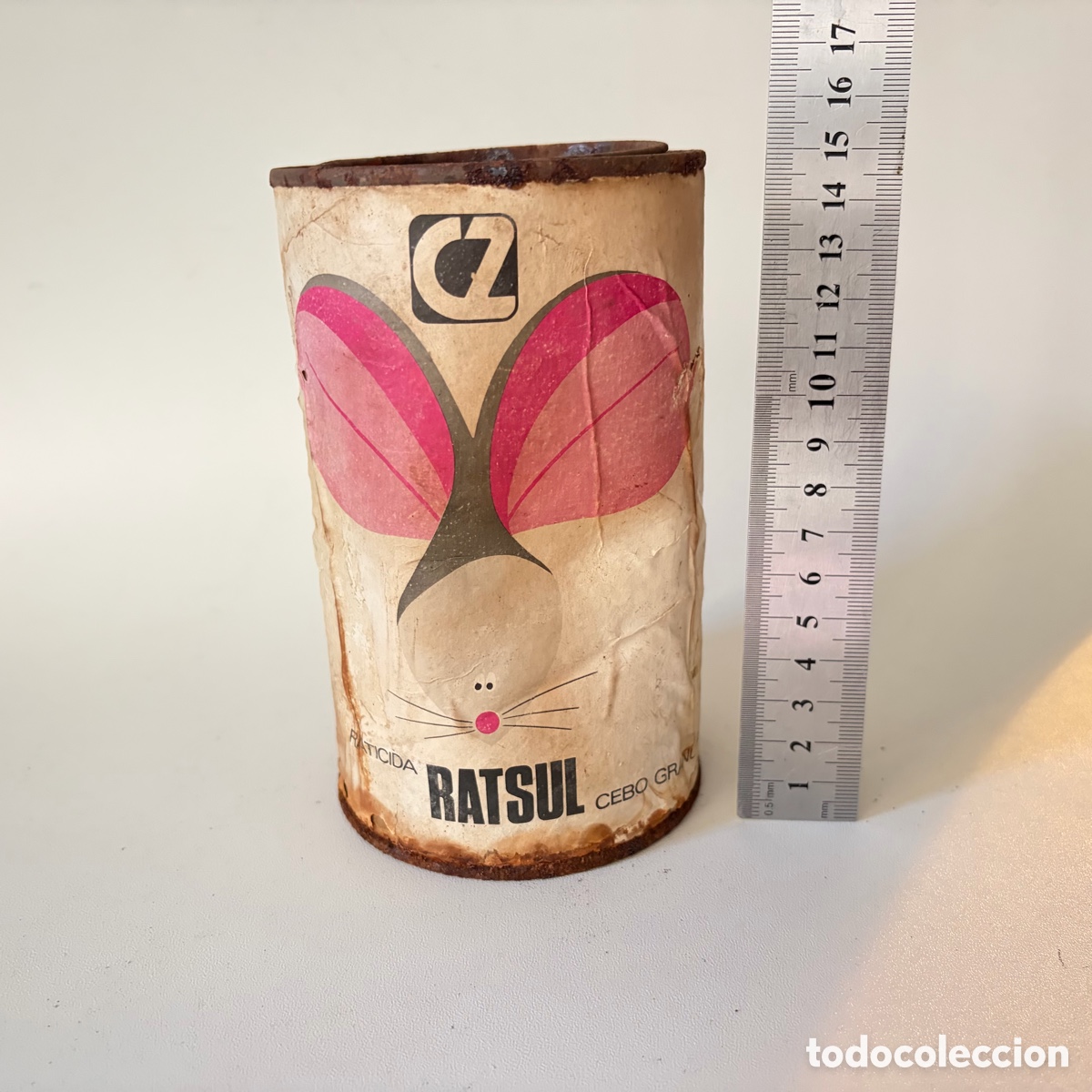 Boxes and metal boxes: antiguo bote lata vac&iacute;a raticida ratsul cebo granulado cooper zeltia a&ntilde;os 70 publicidad rat&oacute;n