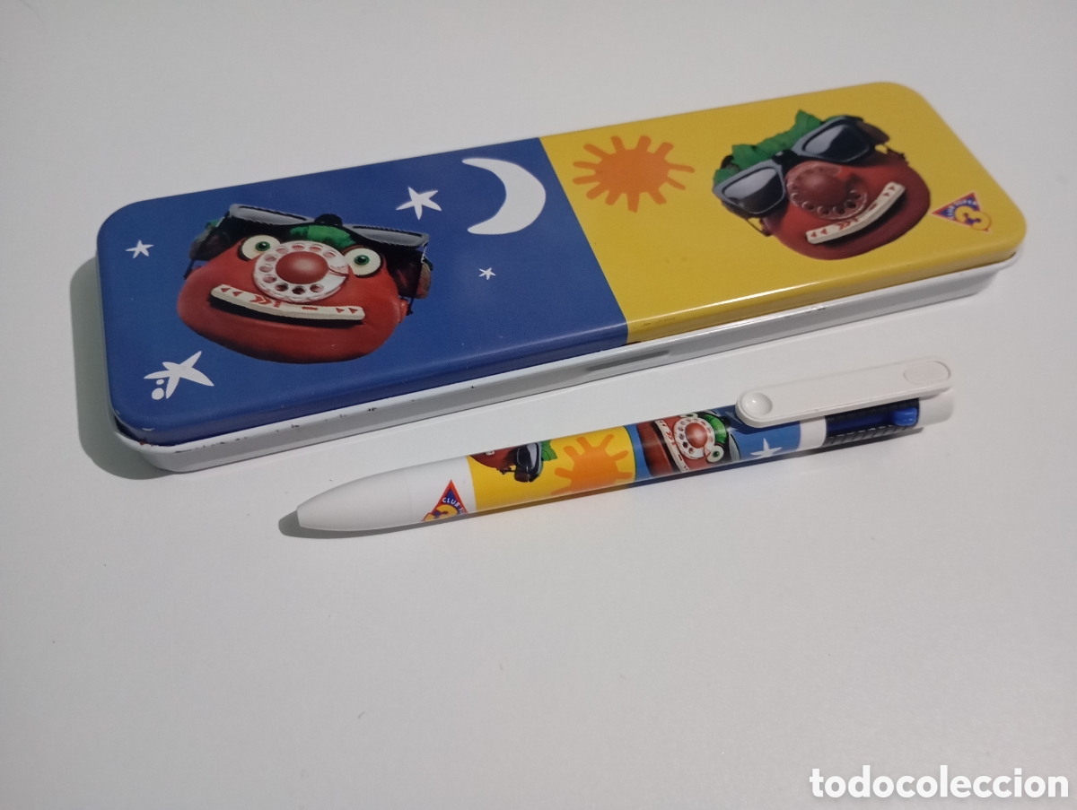 Boxes and metal boxes: Estuche Club Super 3 a&ntilde;os 90 Tomatic Bol&iacute;grafo # Petri Bola de Drac Goku Doraemon Dr. Slump Ranma