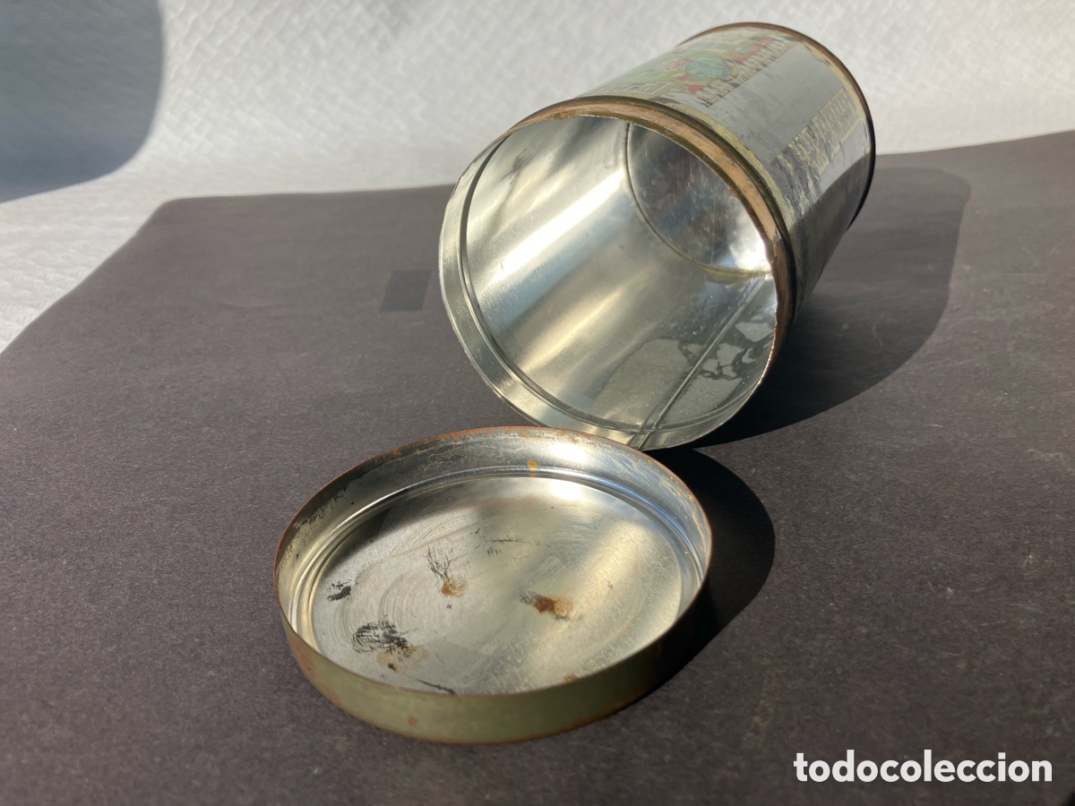 Cajas y cajitas met&aacute;licas: Antigua lata piment&oacute;n EL CID - Foto 8
