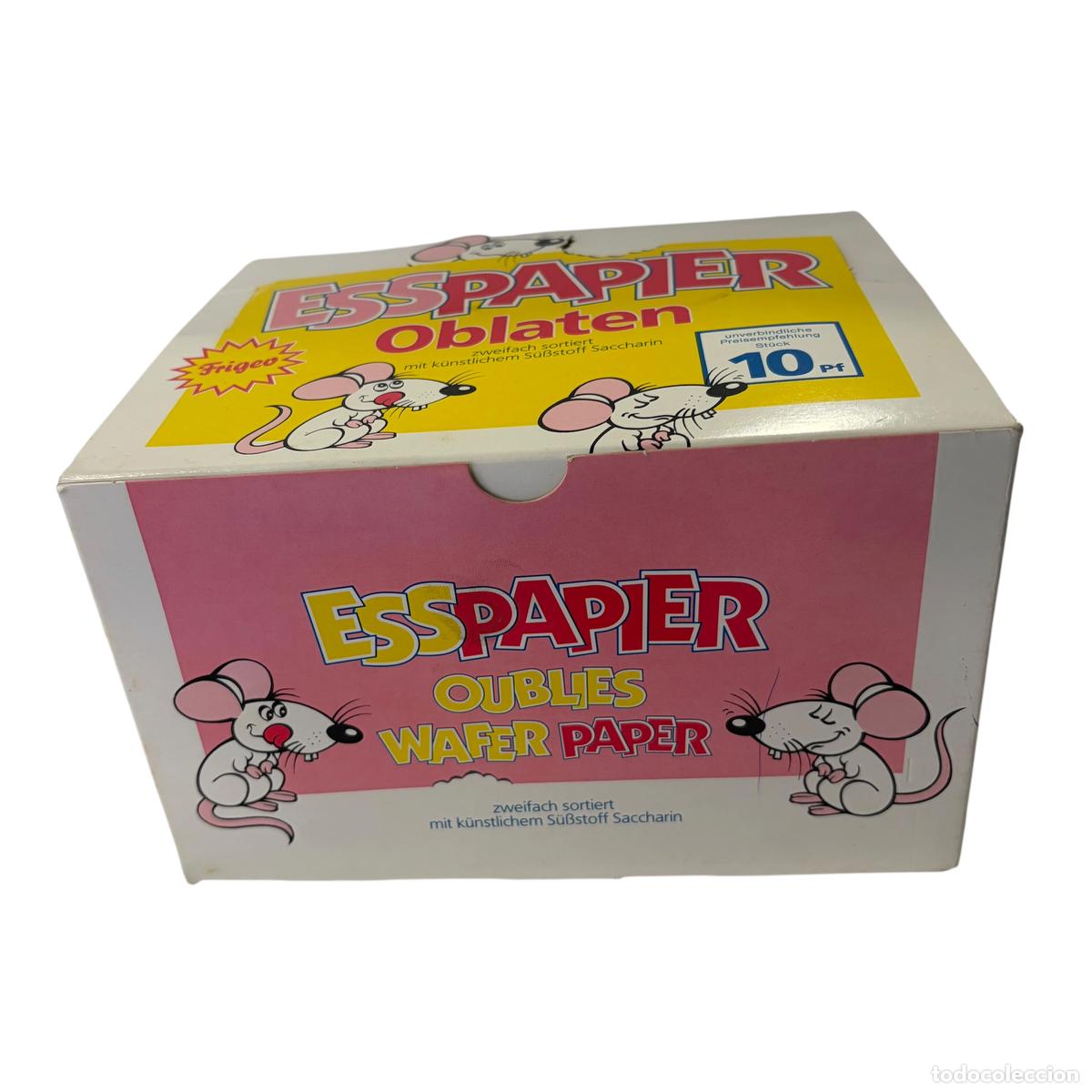 Blechdosen und Kisten: caja expositora obleas fresa frigeo esspapier pan de &aacute;ngel churruca - publicidad antigua alemana
