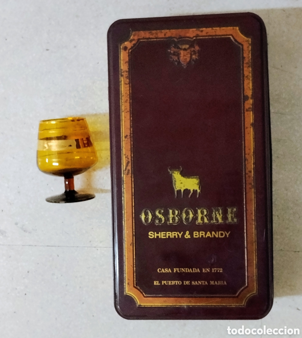 Cajas y cajitas met&aacute;licas: Caja Met&aacute;lica Vintage Osborne con Copa - Colecci&oacute;n