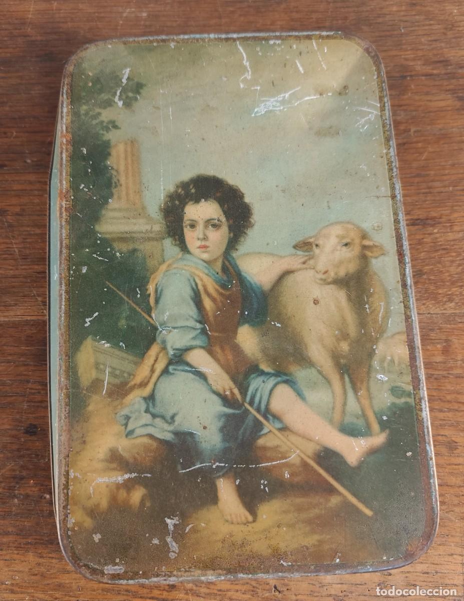 Cajas y cajitas met&aacute;licas: Antigua caja Dulce de Membrillo Manuel Baena Castellano