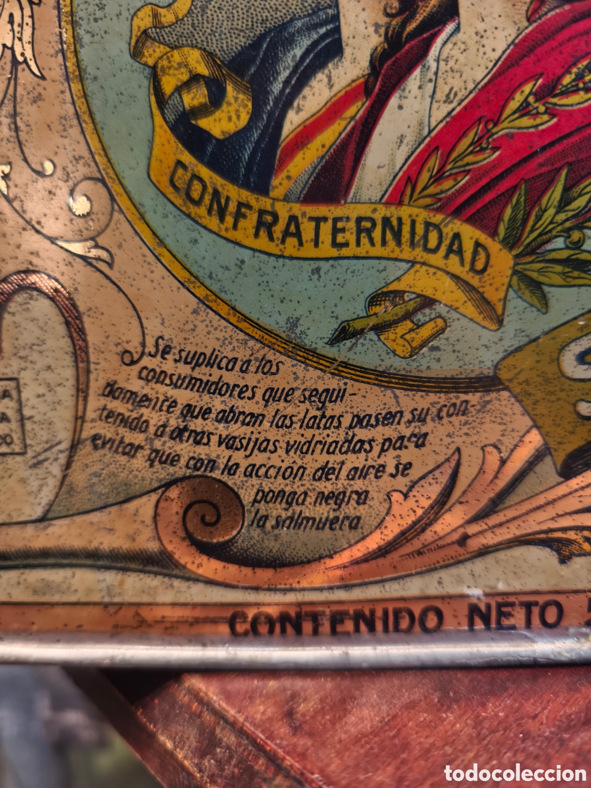 Cajas y cajitas met&aacute;licas: LATA DE ACEITUNAS RICARDO BAREA - Foto 4