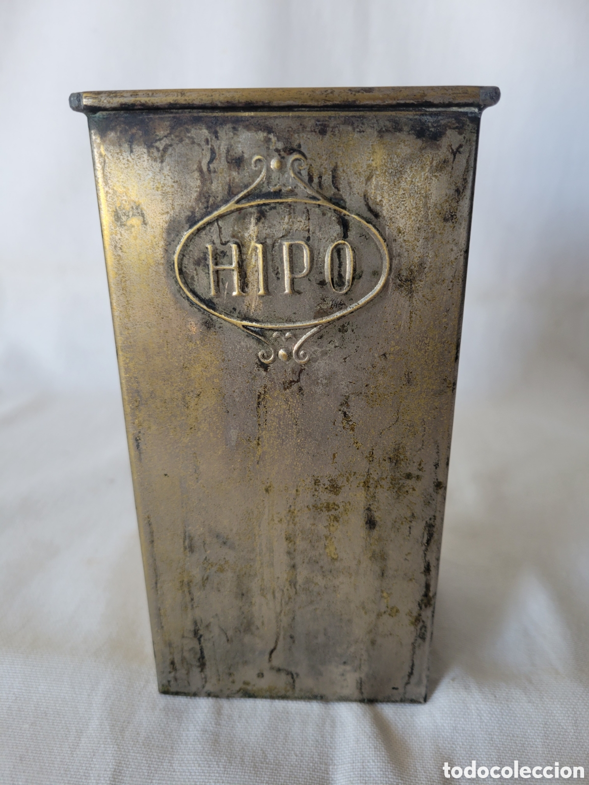 Cajas y cajitas met&aacute;licas: ANTIGUO RECIPIENTE DE METAL (HIPO)