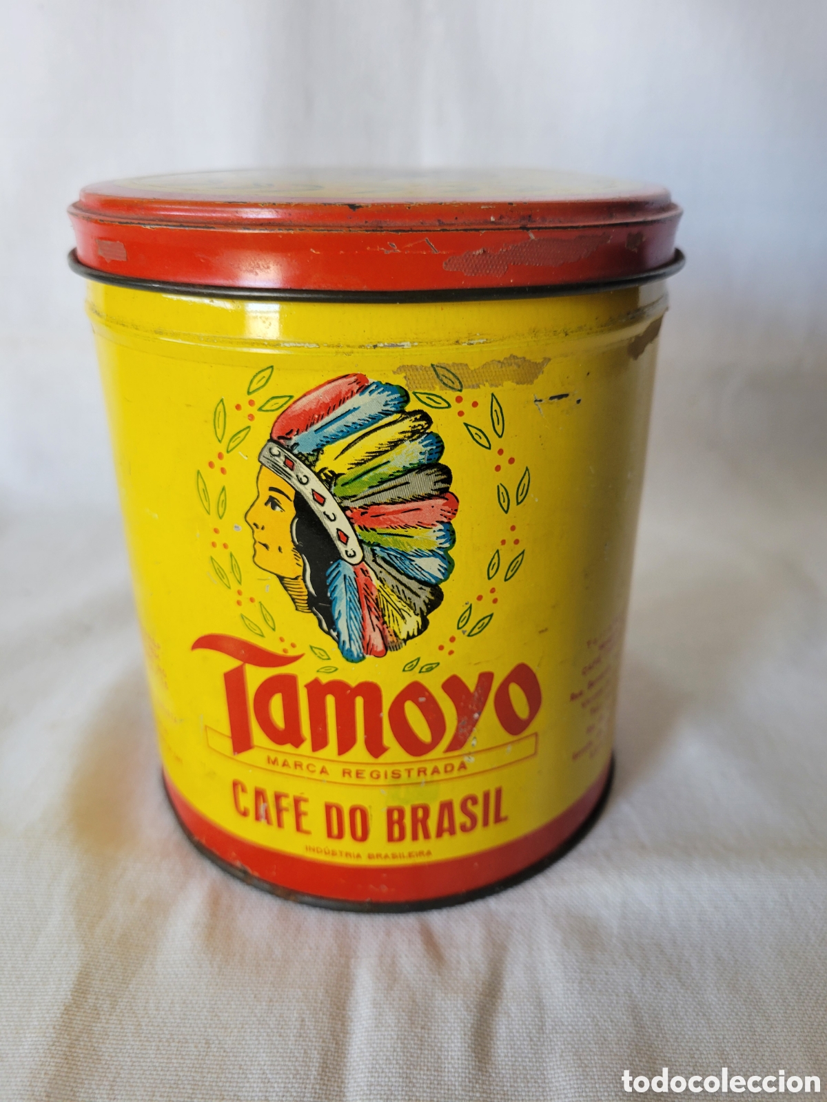 Cajas y cajitas met&aacute;licas: ANTIGUA LATA DE CAFE TAMOYO BRASIL