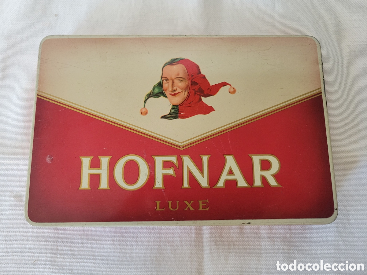 Cajas y cajitas met&aacute;licas: ANTIGUA LATA DE CIGARROS HOFNAR
